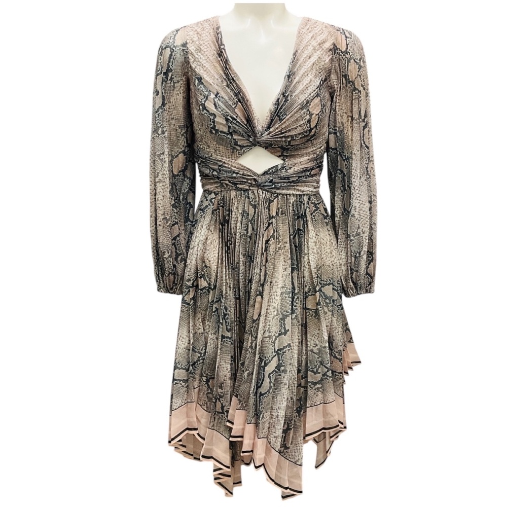 ZIMMERMANN BEIGE / TAUPE MULTI CORSAGE PYTHON COQ… - image 1